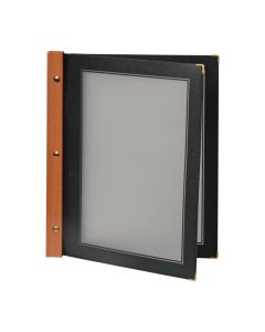 Securit menumap hout A4 zwart