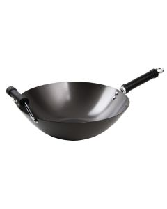 Anti-kleef inductie wok met platte bodem 35,5cm