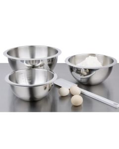 Vogue RVS beslagkom met maatverdeling 4L