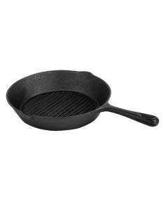 Vogue ronde gietijzeren inductie grillpan 26,7cm