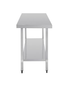 Vogue RVS werktafel zonder achteropstand 90x180x60cm