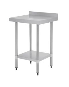 Vogue RVS werktafel met achteropstand 90x60x60cm