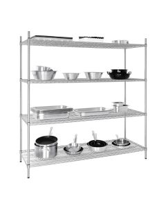 Vogue voorraadrek met 4 schappen 183x61cm