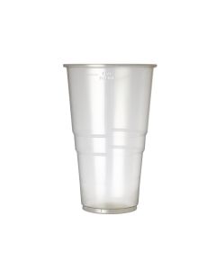 eGreen kunststof disposable bierbeker 590ml tot vulstreep (1000 stuks)