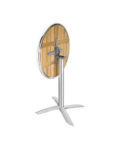 Bolero ronde tafel met kantelbaar essenhouten blad 60cm