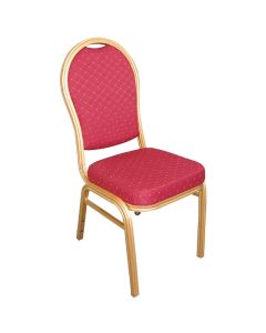 Bolero stapelstoel met ovale rug rood (4 stuks)
