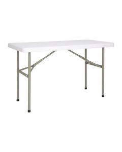 Bolero rechthoekige inklapbare tafel 122cm wit