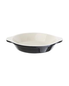 Vogue ronde gratineerschaal zwart 0,4L
