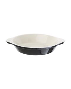 Vogue ronde gratineerschaal zwart 0,75L