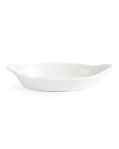 Olympia Whiteware ovale gratineerschalen 20,4x11,5cm