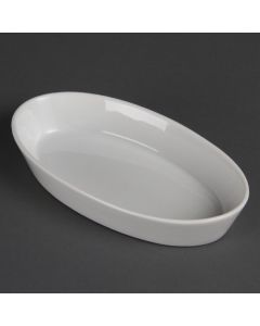 Olympia Whiteware ovale ovenschalen 19,5x11cm