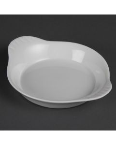 Olympia Whiteware ronde gratineerschalen met handvatten 19,2cm
