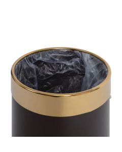 Bolero prullenbak bruin met gouden rand 10,2L