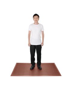 Jantex rubberen anti-vermoeidheidsmat rood