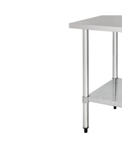 Vogue RVS werktafel zonder achteropstand 90x90x70cm