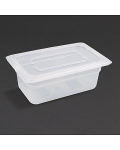 Vogue Polypropylene GN1/4 bak met deksel 100mm