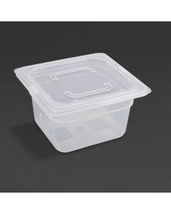 Vogue Polypropylene GN1/6 bak met deksel 100mm