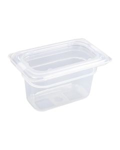 Vogue Polypropylene GN1/9 bak met deksel 100mm