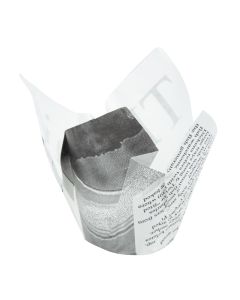 Friteszak krantenpapier opdruk