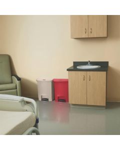 Rubbermaid pedaalemmer rood 30ltr