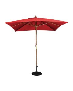Bolero rode vierkante parasol 2,5mtr