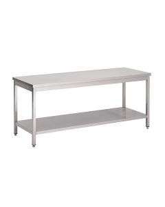 Gastro M RVS werktafel met onderblad 88x100x70cm