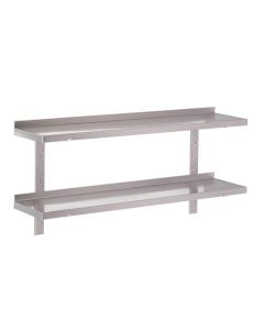 Gastro M RVS wandplank zonder steunen 150x40cm