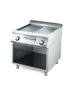 Gastro M 700 plus elektrische bakplaat GM70/80 FTRES 2/3 glad 1/3 geribbeld