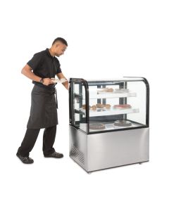 Polar G-serie koelvitrine met gebogen glas 270L