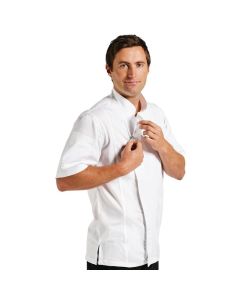 Chef Works Springfield unisex koksbuis met rits wit M
