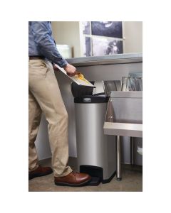 Rubbermaid Slim Jim End Step pedaalemmer RVS 50L