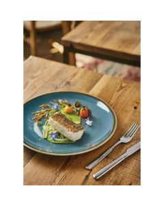 Olympia Kiln ronde coupeborden blauw 28cm