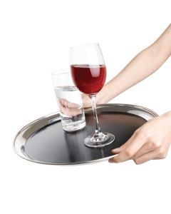Olympia RVS antislip dienblad rond 35,5cm