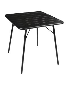 Bolero vierkante stalen tafel zwart 70cm