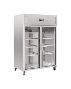 Polar G-serie Gastro 2-deurs koeling met glazen deuren 1200L