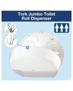 Tork Jumbo toiletroldispenser wit