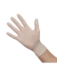 Latex handschoenen wit gepoederd XL