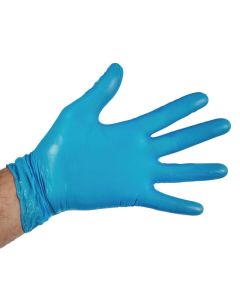 Hygiplas vinyl handschoenen blauw poedervrij XL