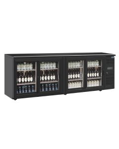 Polar U-serie bardisplay met 4 schuifdeuren