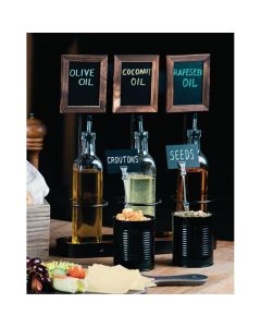 Olympia gegalvaniseerd stalen frietblik zwart