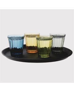 Olympia Cabot glazen tumbler blauw 26cl