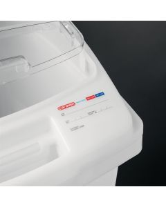 Araven transparante ingrediëntenbak met wielen 80L
