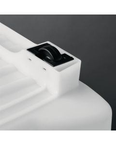 Araven transparante ingrediëntenbak met wielen 80L