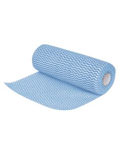 Jantex non-woven schoonmaakdoekjes 25 x 33cm blauw (100 stuks)