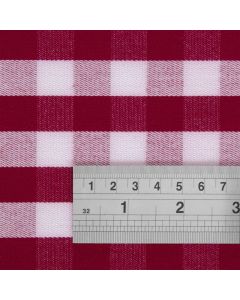 Mitre Comfort Gingham tafelkleed rood-wit 132x132cm