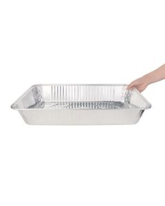 Fiesta Recyclable rechthoekige aluminium serveerschalen GN 1/1