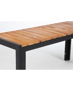 Bolero stalen en acaciahouten banken 100cm