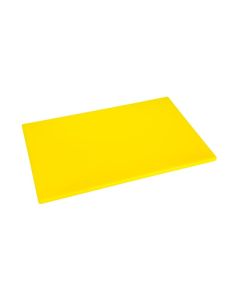 Hygiplas antibacteriële LDPE snijplank geel 450x300x10mm