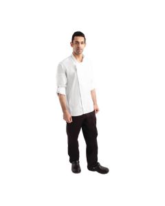 Chef Works Urban Hartford unisex koksbuis met rits lange mouw wit M