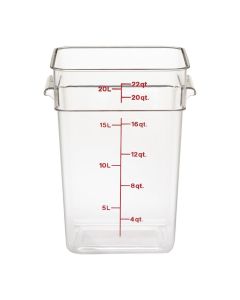 Cambro Camsquare vierkante polycarbonaat voedseldoos 20,8L